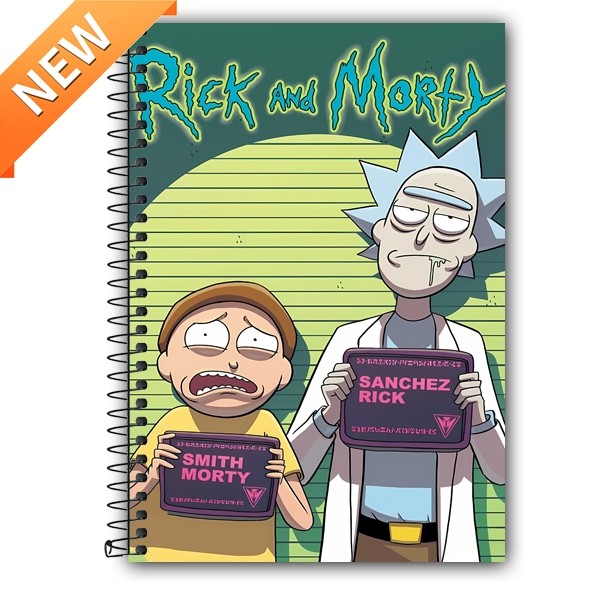 Caderno Personalizado RICK AND MORTY - 1 matéria, 10 matérias e 20 matérias em Oferta na Shopee