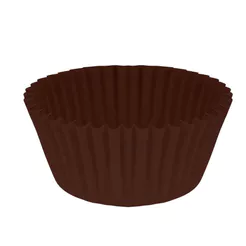 Forminha para Doce No 5 Marrom Dentro e Fora 100 Unid.
