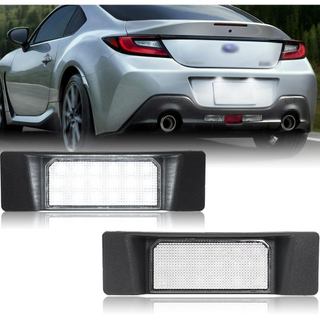 Luzes de Placa de Licença LED Brancas Xenon NJSBYL para Subaru BRZ e Toyota GR86 2022 2023 2024, Conjunto de Lâmpadas O-