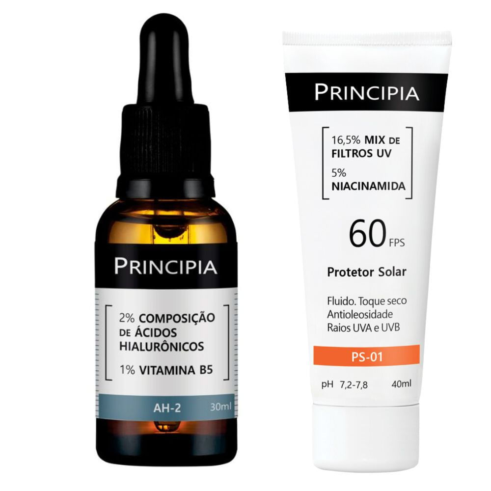 Kit 1 Sérum Principia AH-2 Ácidos Hialurônicos e Vitamina B5 30ml