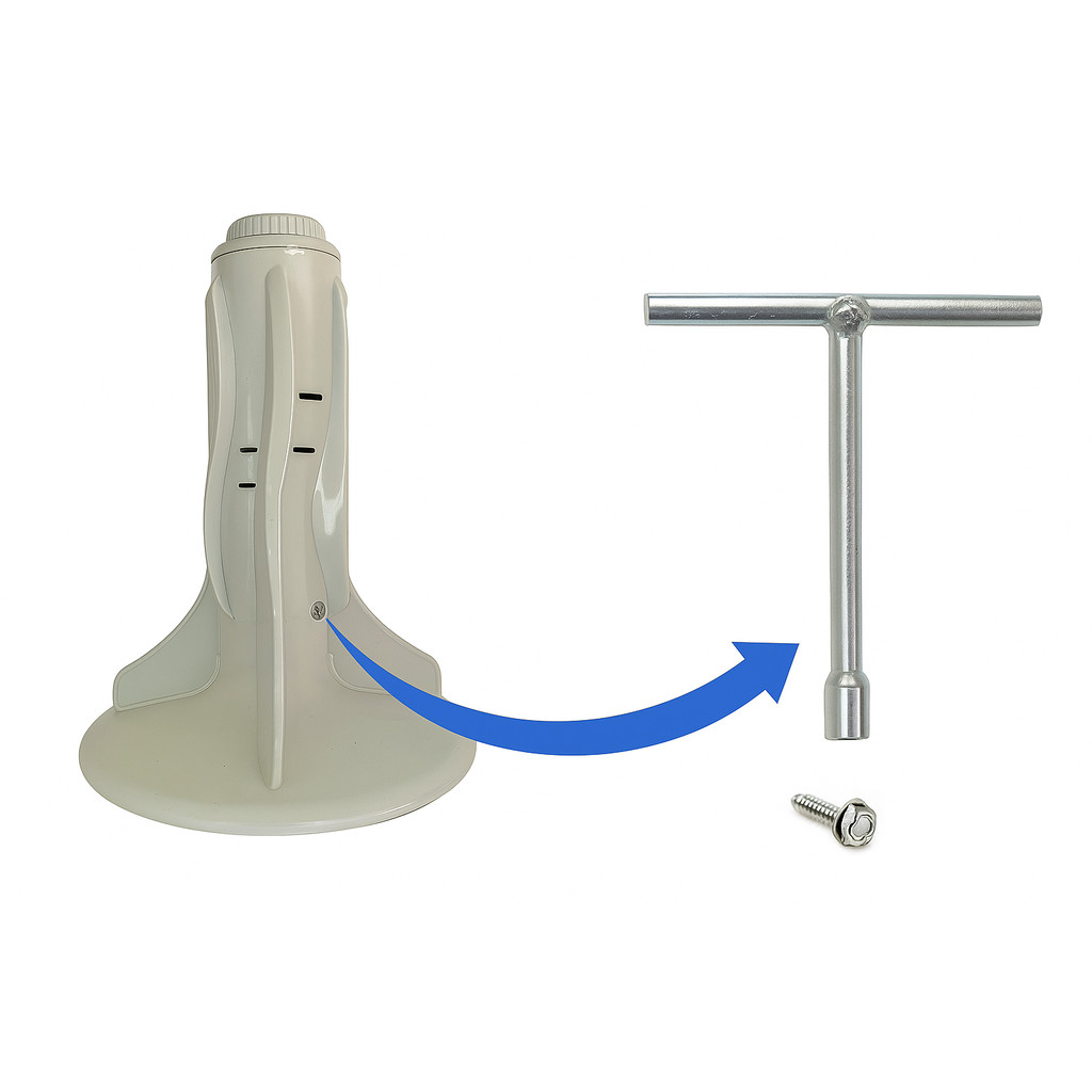 Chave Canhão T 5/16 Para Retirar Parafuso do Agitador Lavadora Brastemp Consul