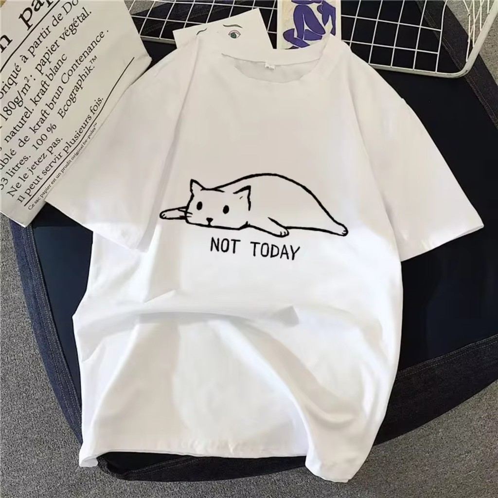Blusa Rock Gato Camisa Harajuku Vintage Camiseta Moda Unissex P Ao G3 Plus Size Envio Imediato