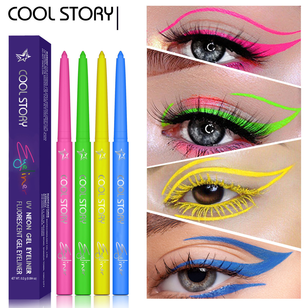 Pintura Corporal Maquiagem Fluorescente Neon Delineador Gel Caneta Uv À Prova Dwaterproof Água De Longa Duração Suave Co