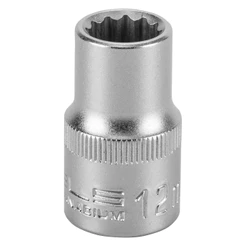 SOQUETE ESTRIADO 1/2POL CRV CLIPS PLASTICO 12MM 1PC // STELS
