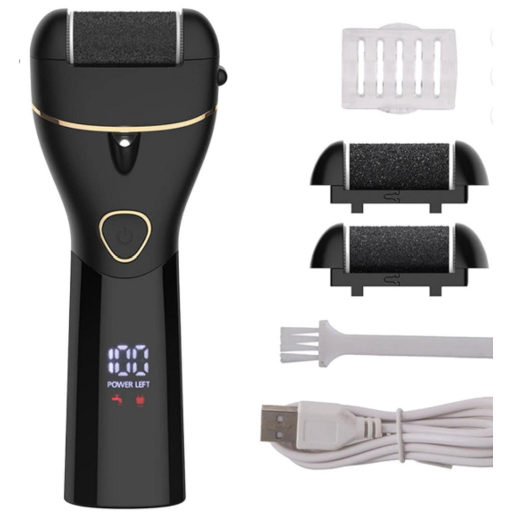Lixador De Pé Elétrico Removedor Esfoliador Elétrico Para Pés Lixa Elimina Calos 3 em 1 Profissional Premium USB