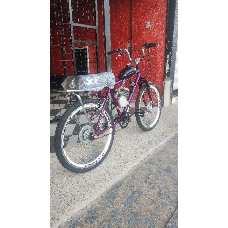 bicicleta aro 26 motorizada suspenção VMAX motor japones