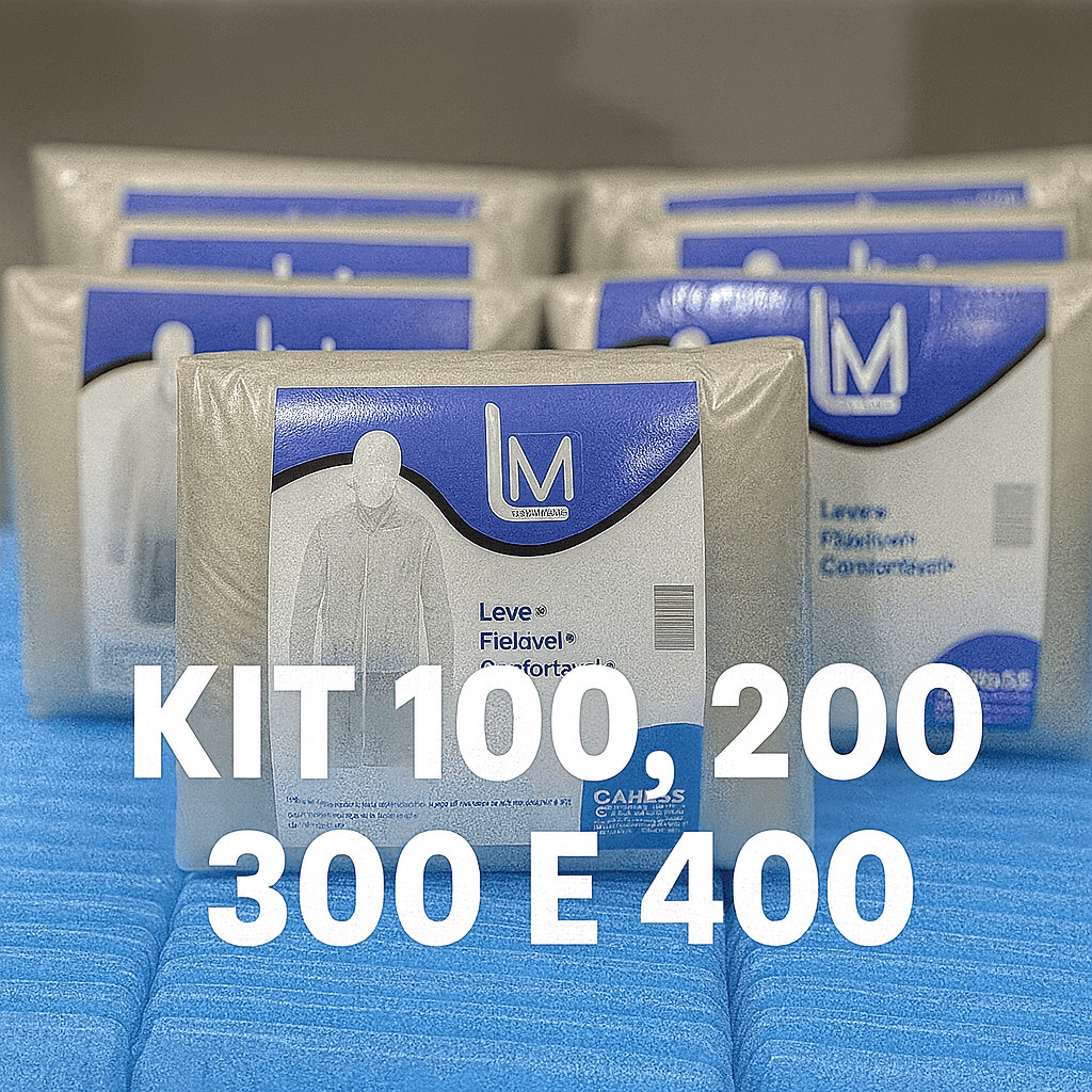 KIT 100,200,300 E 400 Capas de Chuva Descartável e Transparente Lm Plass – Leve, Flexível e Confortável
