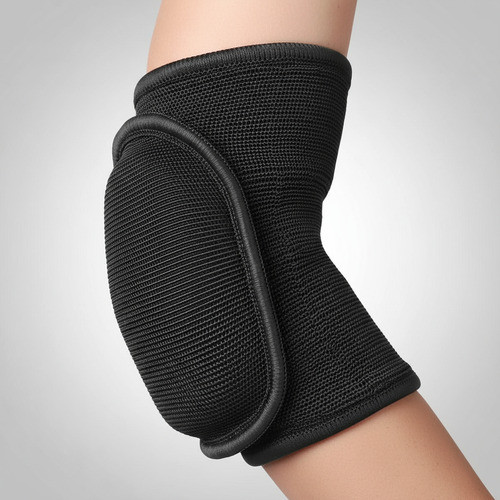 Par Cotoveleira Infantil Kids Goleiro Futebol Handebol Volei Unico Par Preto resistência segurança conforto 