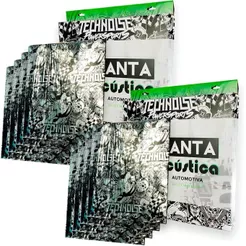 Kit Manta Acústica Automotiva Technoise 8 Folha Isolante Térmico Som Alta Qualidade