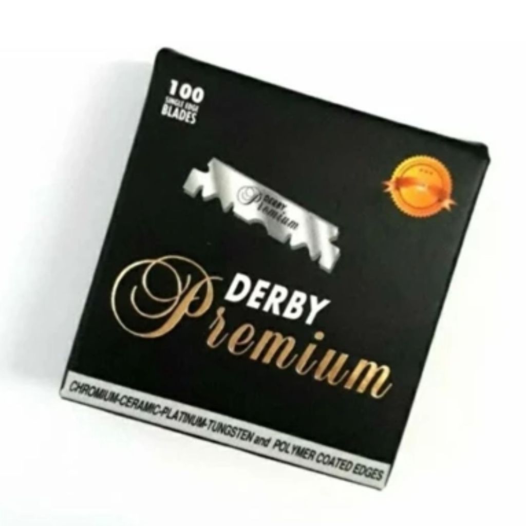 Kit Com 200 Unidades Meia Lamina Para Barbear Derby Premium Cortada — imagem 2 de 2