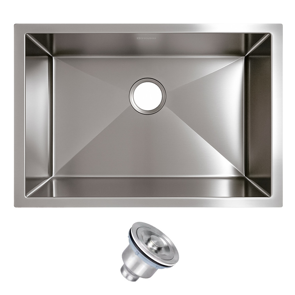 Cuba Aço Inox 3mm Premium 65x45cm + Válvula Brcubas