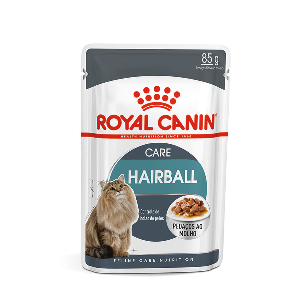 Ração Úmida Sachê Royal Canin Bolas de Pelo Gatos Adultos 85g em Oferta na Shopee