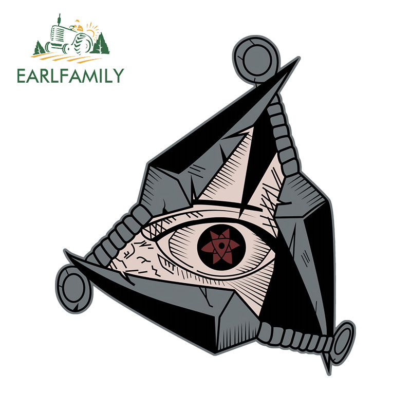 EARLFAMILY Naruto Olhos Adesivo De Carro Oclusão Artística Zero Campervan Tronco Espelho Retrovisor Pára-Brisa JDM Decal