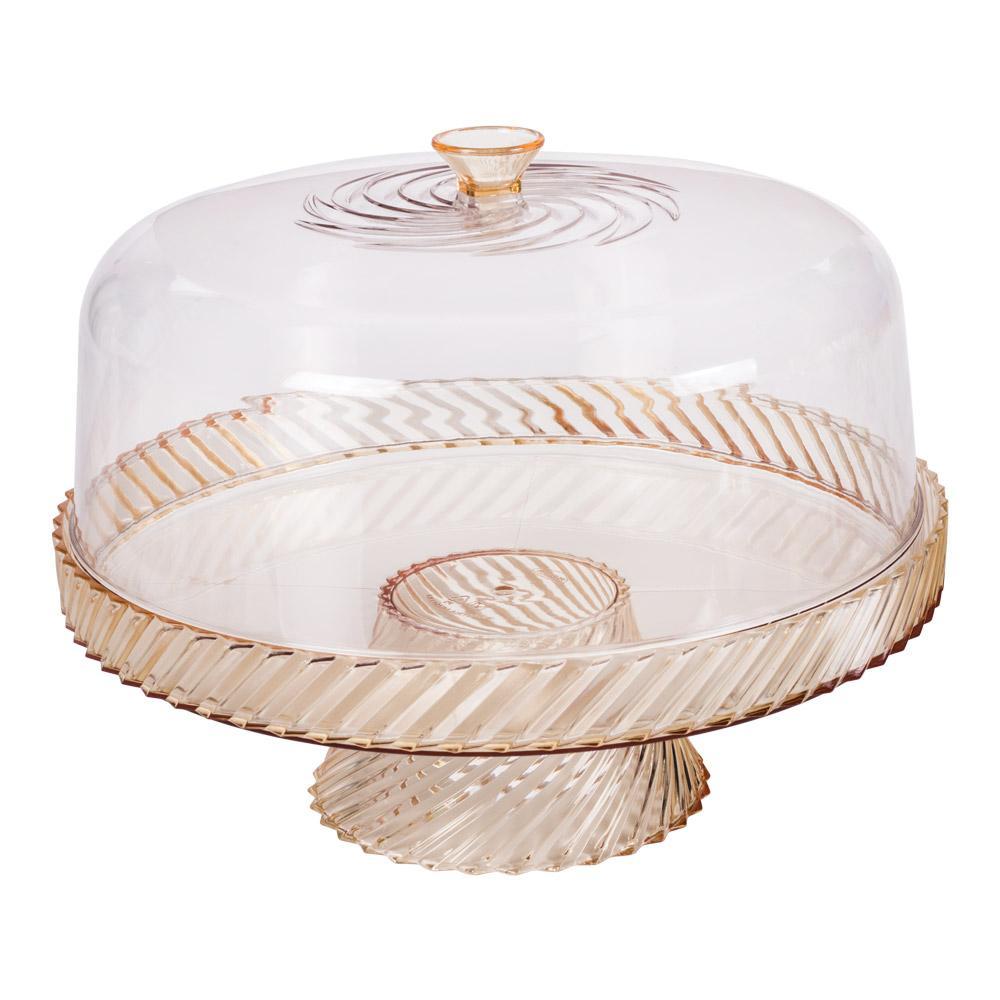 Boleira com Pé Petisqueira Twist Plástico Amarelo Plasútil em Oferta na Shopee