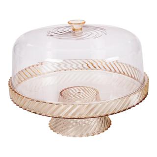 Boleira com Pé Petisqueira Twist Plástico Amarelo Plasútil em Oferta na Shopee