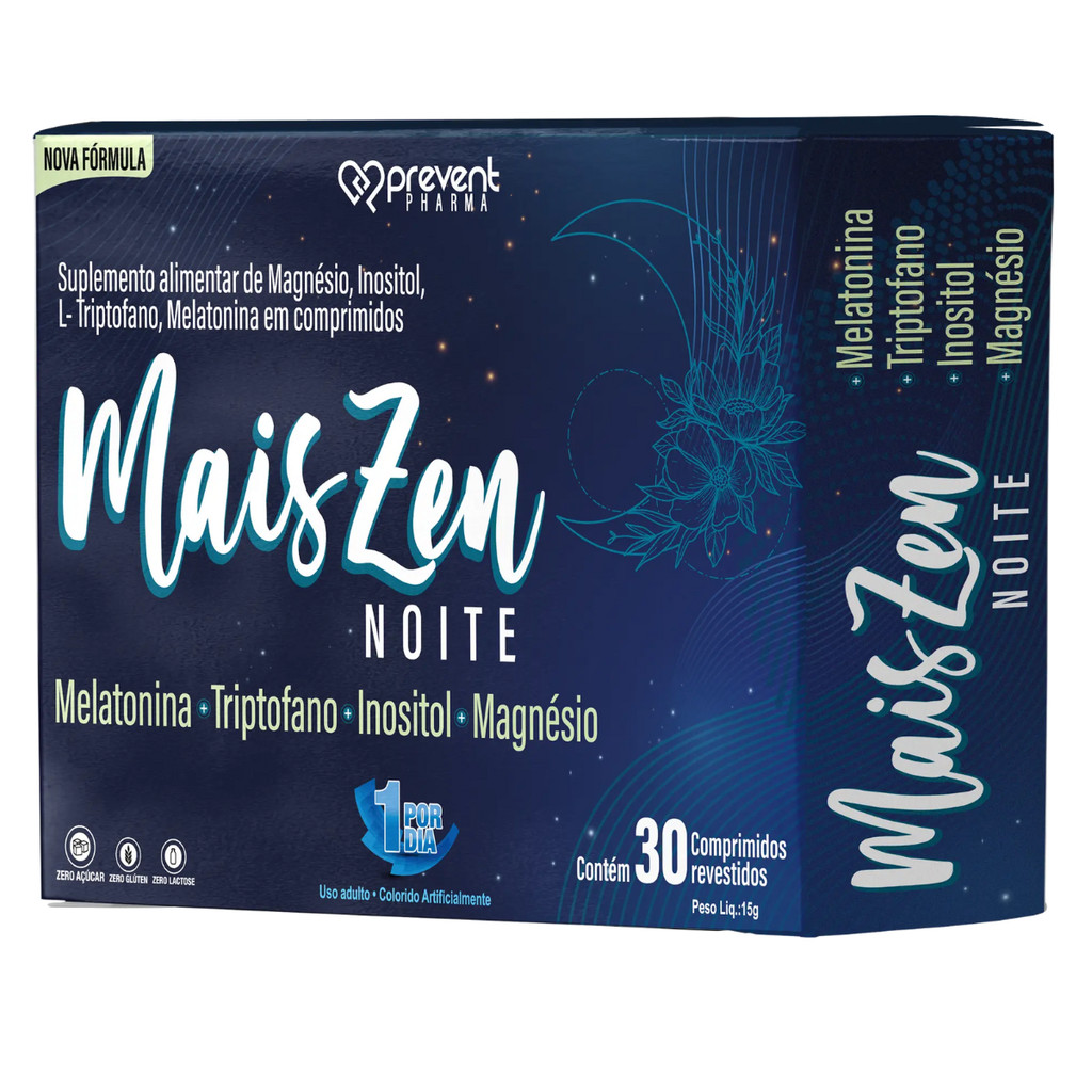 Mais Zen Noite C/30 Comprimidos - Prevent Pharma em Oferta na Shopee