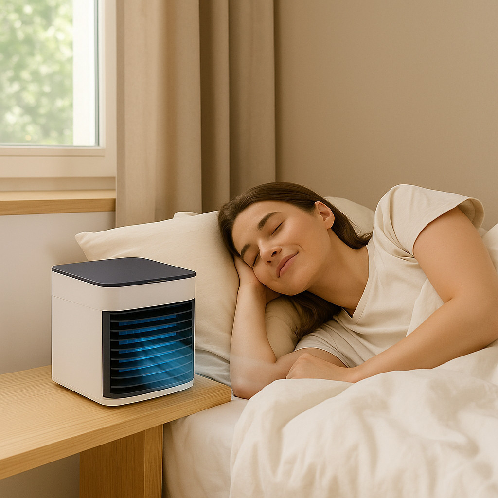 Climatizador Portátil Purificador Refresca Aquecedor Mini Ar Condicionado Umidificador Ambiente Casa
