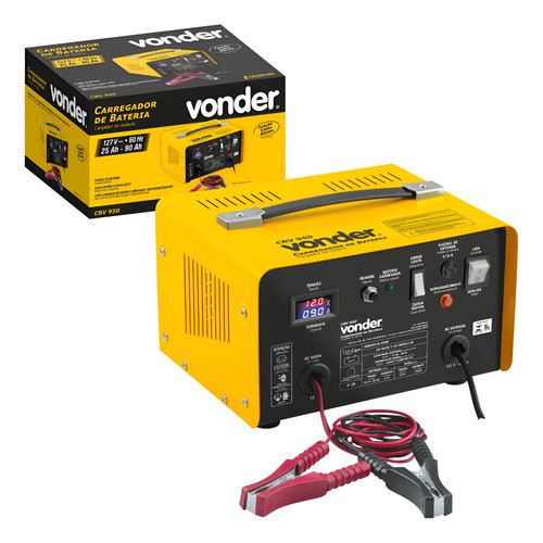 Carregador De Baterias Vonder Cbv 950 Carga Rápida E Lenta