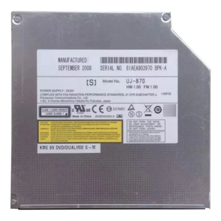 Unidade de DVD RW IDE UJ-870