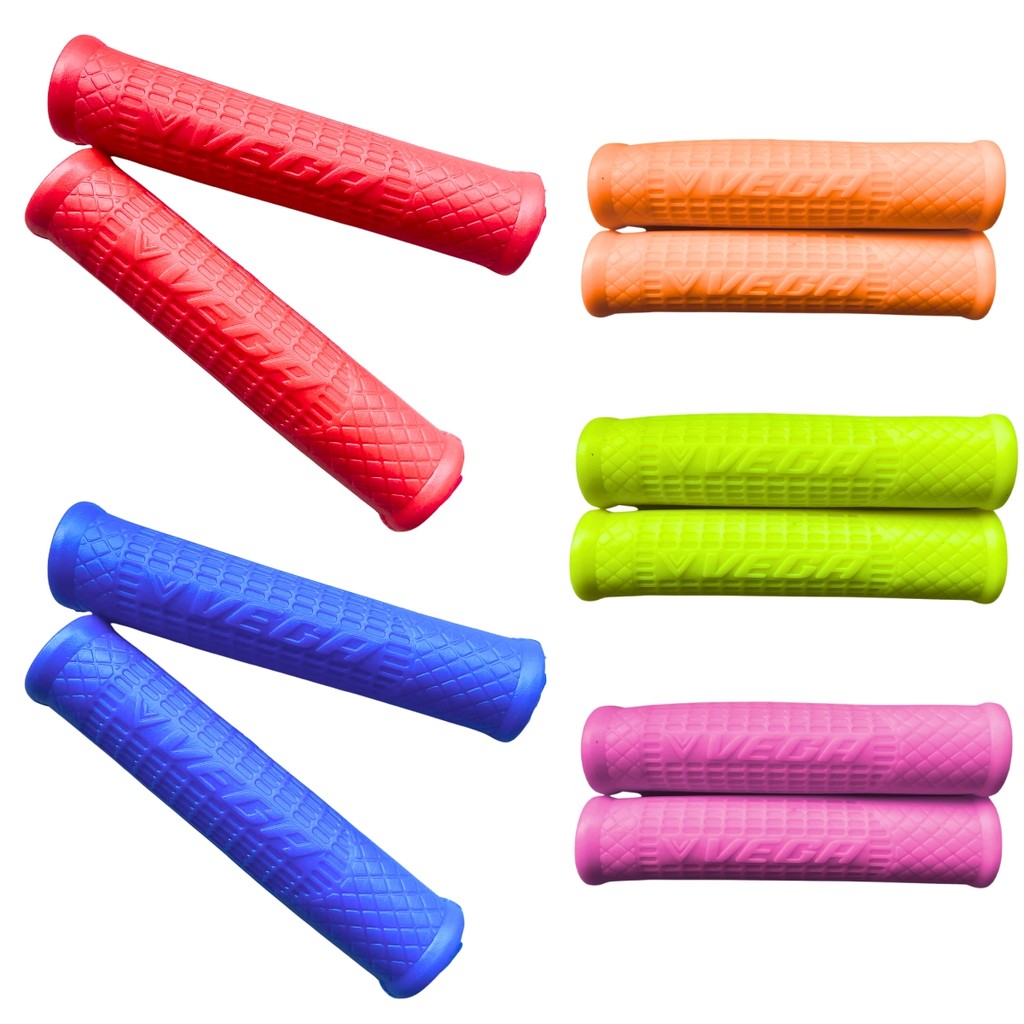Par De Punho Manoplas Vega Cores Neon Confortável Guidão Bike