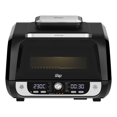 Fritadeira Elétrica Air Fryer Wap Barbecue Com Painel Digita - Cinza - 127v