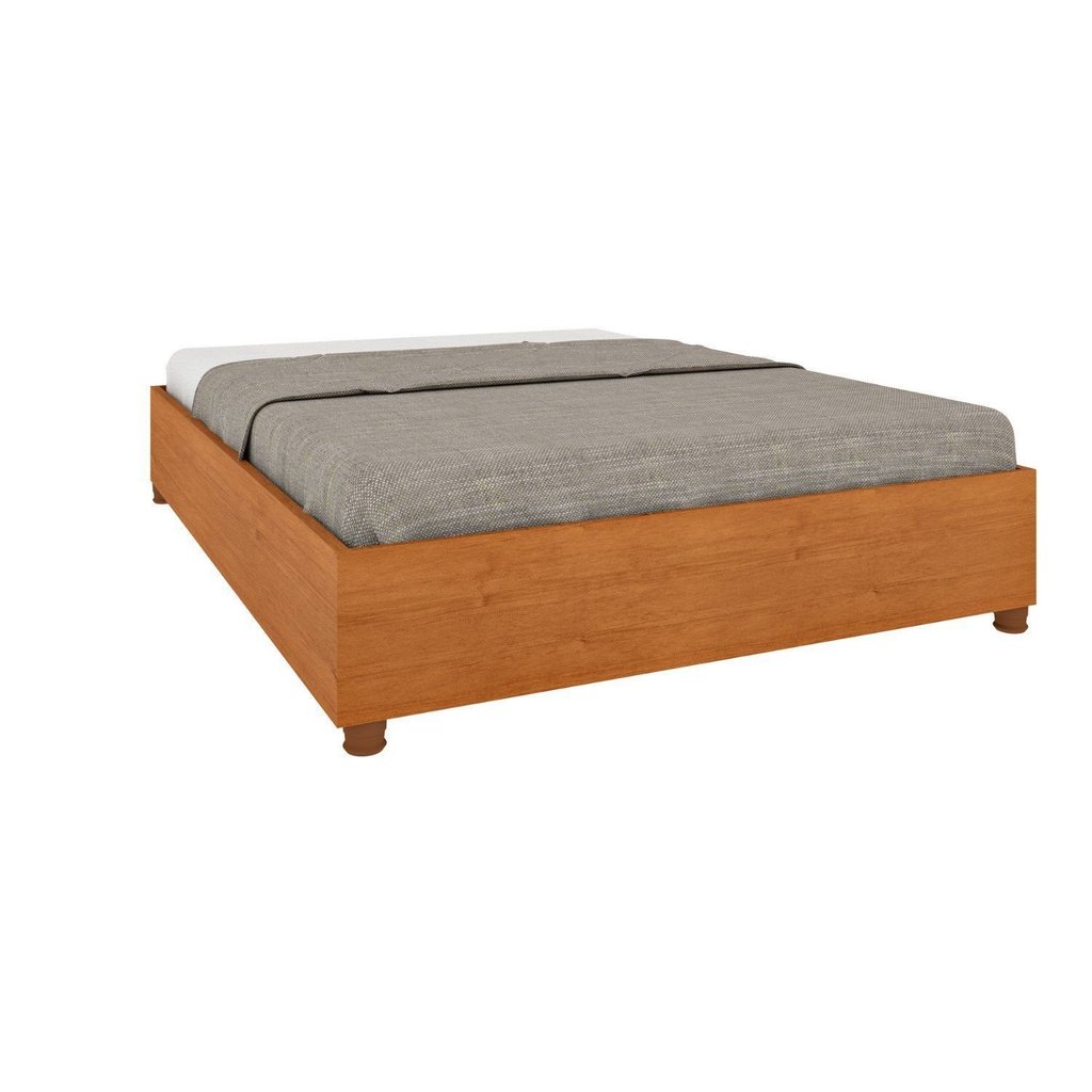 Cama Box Casal em MDP 193cm x 144cm Grécia Espresso Móveis Cinamomo em Oferta na Shopee