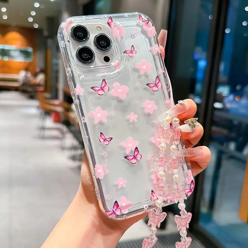 Capinha Capa Material transparente TPU Borboletas coloridas Samsung A04 A05 A15 A23 A32 A34 A35 A50 A52 A55 A72