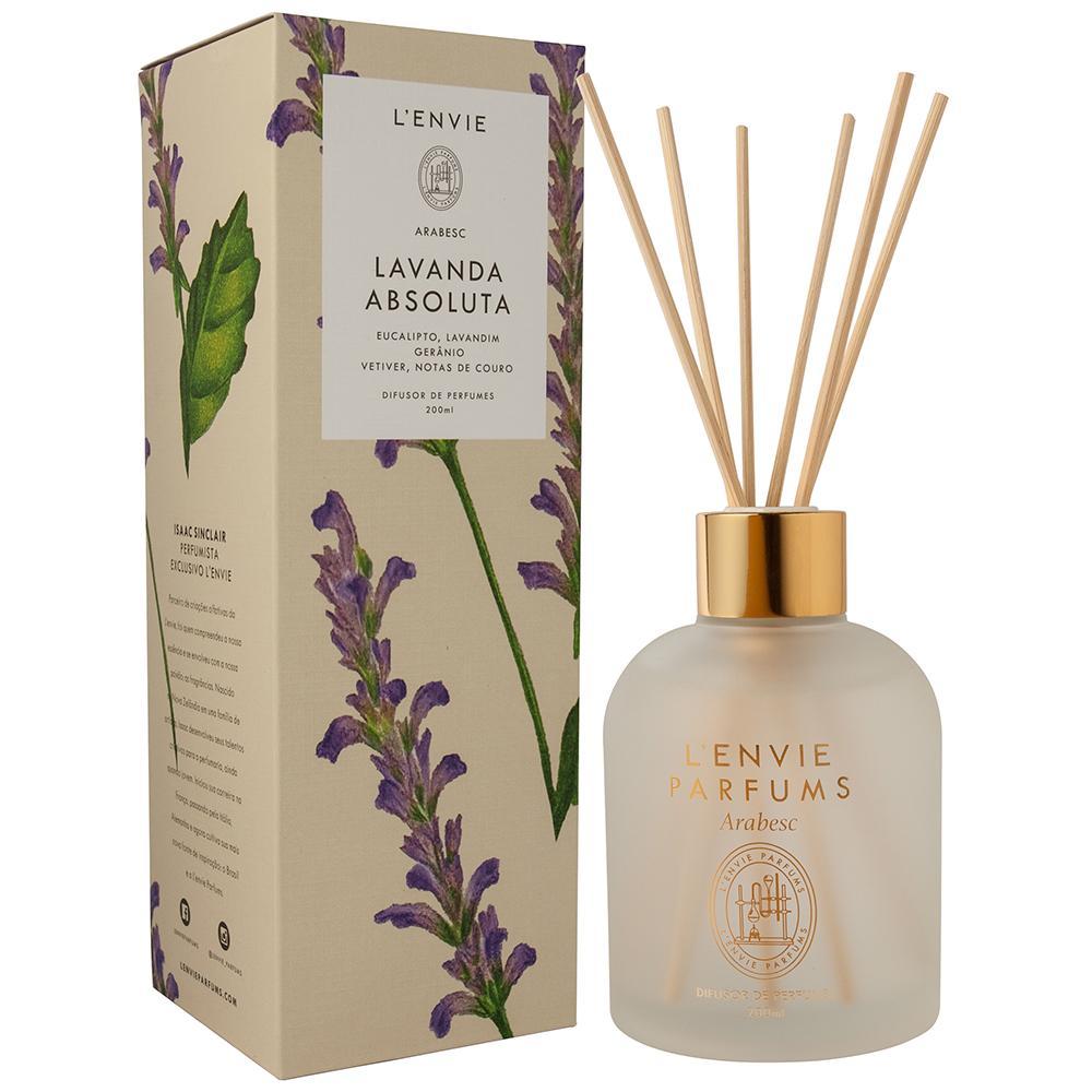 Difusor de Perfume Lenvie Lavanda Absoluta Arabesc Ideal para Ambientes 200ml