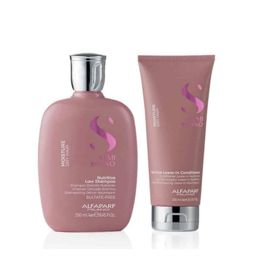 Alfaparf Milano Semi Di LINO Kit Moisture Dry Hair Nutritive Shampoo and Conditioner Home Care