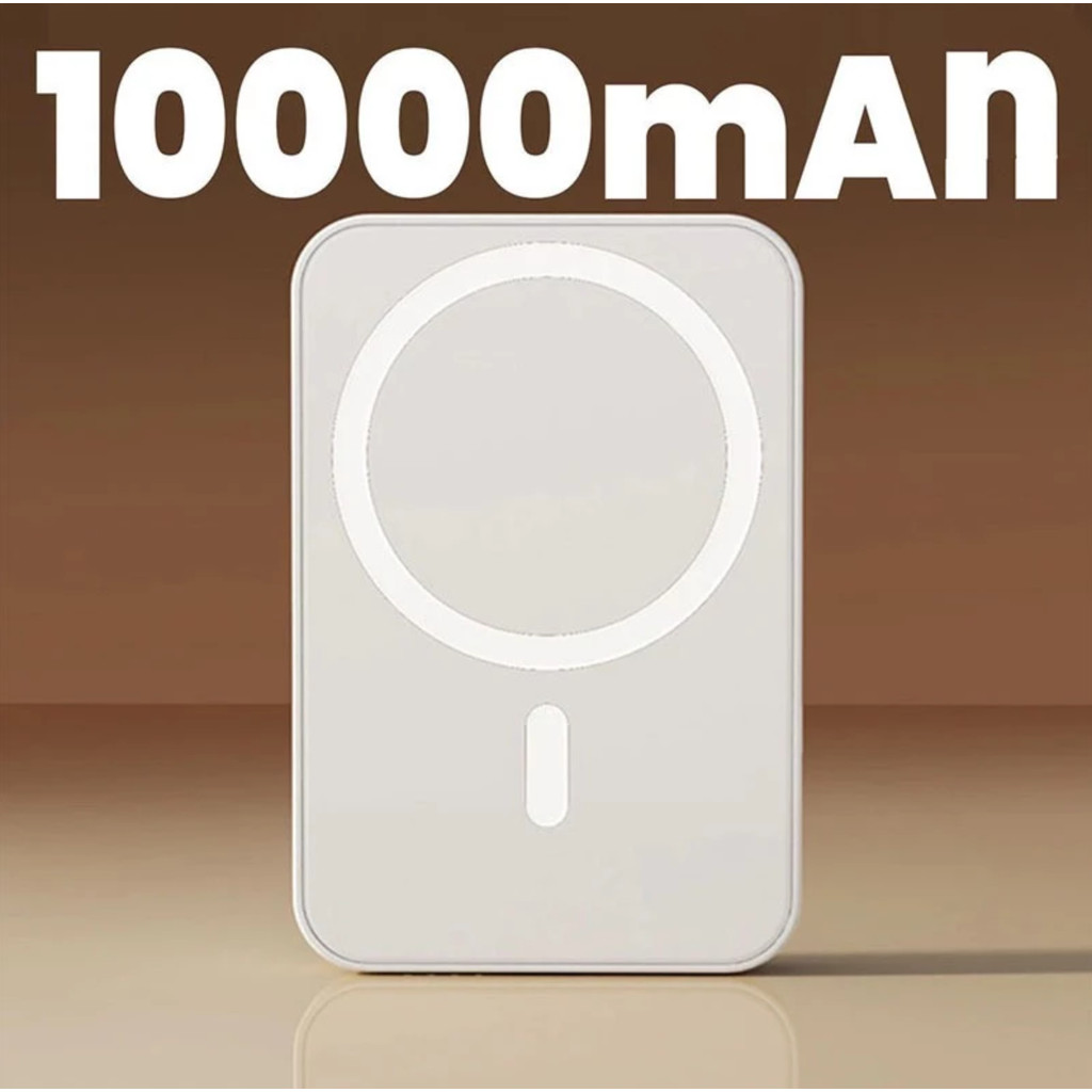 Bateria Portátil MagSafe 5000 ou 10000mAh Carregamento Rápido 15W Sem Fio Ideal para iPhone
