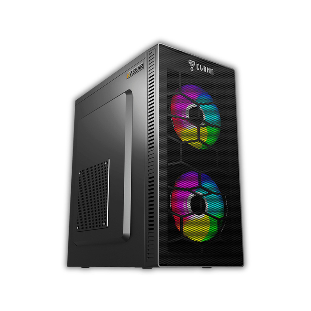 Gabinete Gamer Kaesar Mesh Tela Frontal Mid Tower Micro ATX Clanm