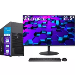 PC Completo Skill Pro Intel 12ª Geração Core i5 12400F 16GB DDR4 PV Geforce 2GB SSD 256GB Monitor 21.5" LED SP-091