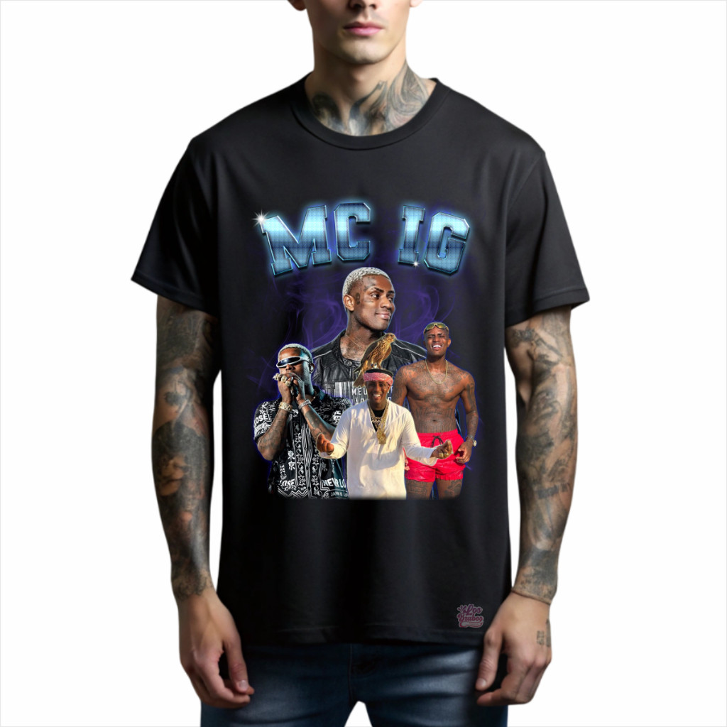 Camiseta Mc Ig Funk Brasil Meu Nome Não é Igor Cantor Estilo Mc Camisa 100% Algodão Premium