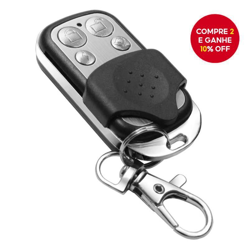 Controle Remoto Universal 433mhz Compatível Com Porta Eletrônica De Garagem 4 Botões