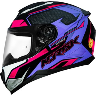 Capacete Moto Feminino Norisk Razor Speedmax Preto Roxo Rosa Esportivo Fechado Masculino Feminino em Oferta na Shopee
