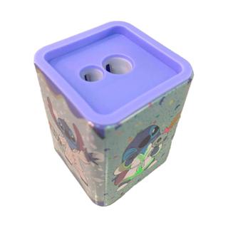 Apontador 2 Furos Jumbo Depósito Metálico Stitch Roxo Molin em Oferta na Shopee