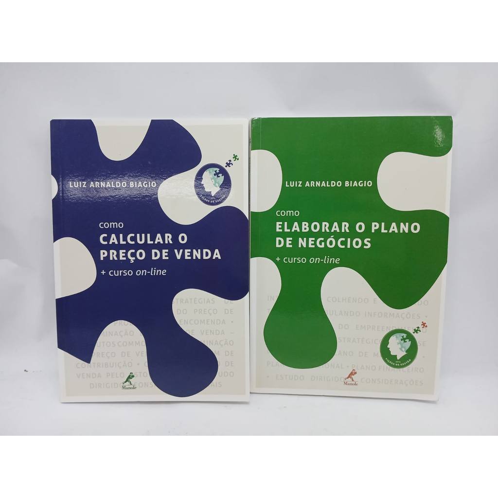 Box 2 Livros Como Calcular O Preço De Venda + Elaborar o Plano de Negócios de Luiz Arnaldo Biagio