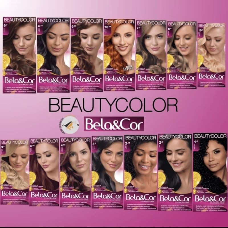 KIT 2 UNIDADES COLORAÇÃO BELA E COR BEAUTYCOLOR