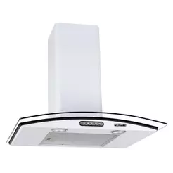 Coifa De Parede 60cm Vidro Curvo Slim Fogatti Branco 220V