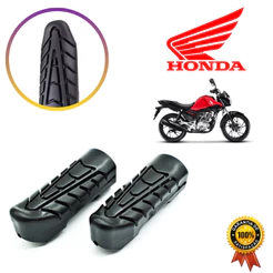 Par de Borracha Estribo Pedaleira Para Honda Titan 160/ FAN 160/ Start 160