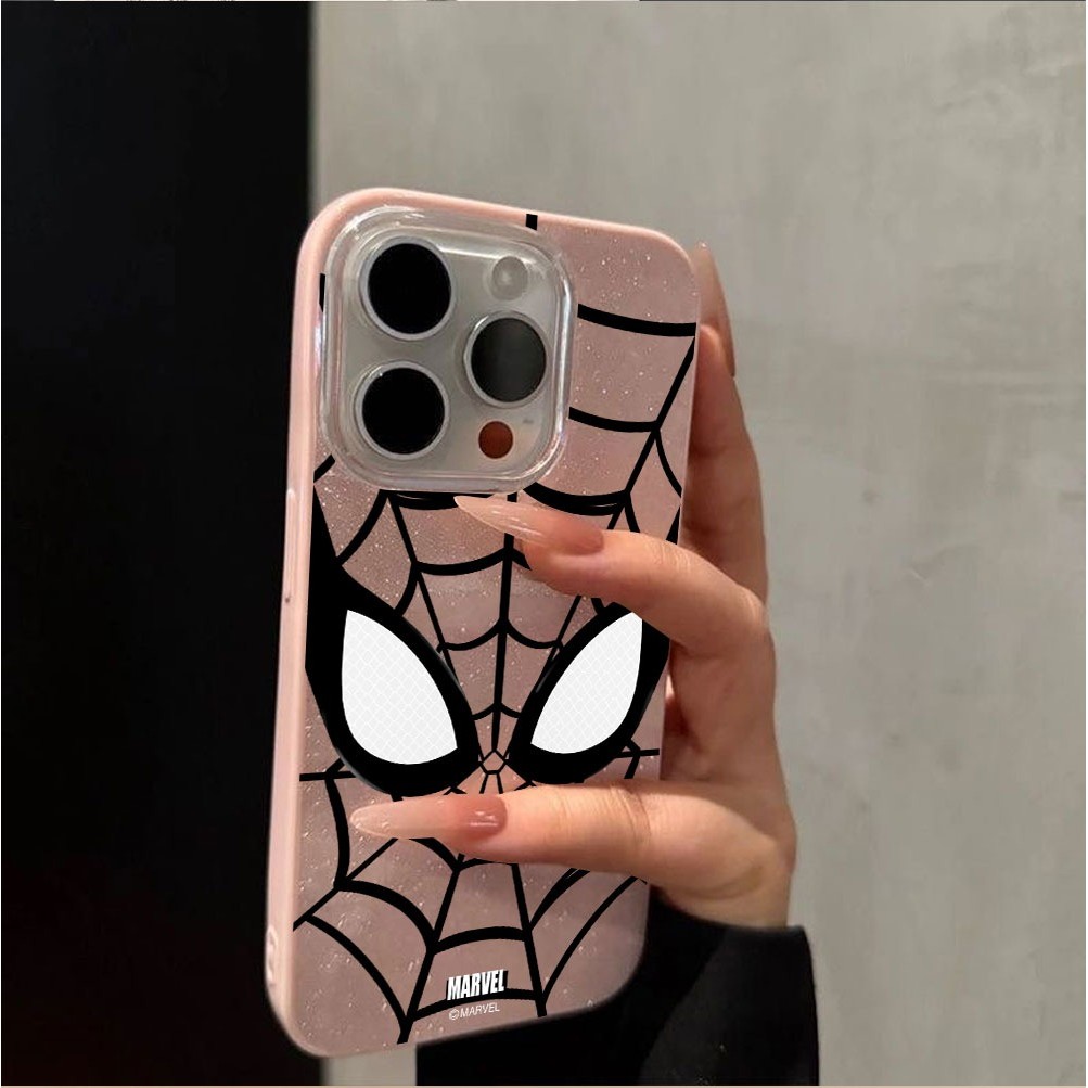 Capa Para iPhone 17 Pro Max 17Air 16 15 13 11 14 12 11 Xs XR Doce Cor Aranha Qua Olhos Glitter Pó Chengkejun06 em Oferta na Shopee