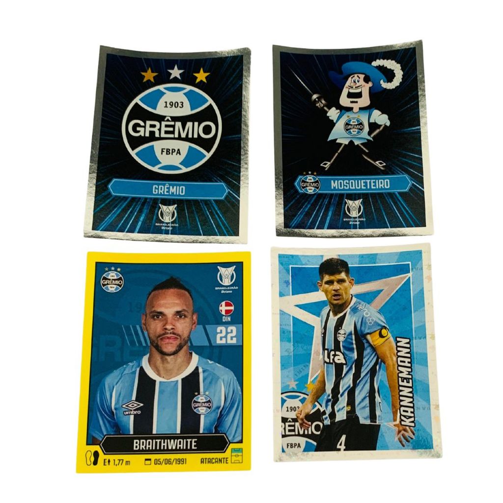 Figurinhas Grêmio Álbum Brasileirão 2025 + Kannemann + Braithwaite