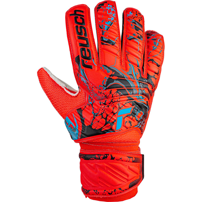 LUVA REUSCH ATTRAKT SOLID RED/BLUE