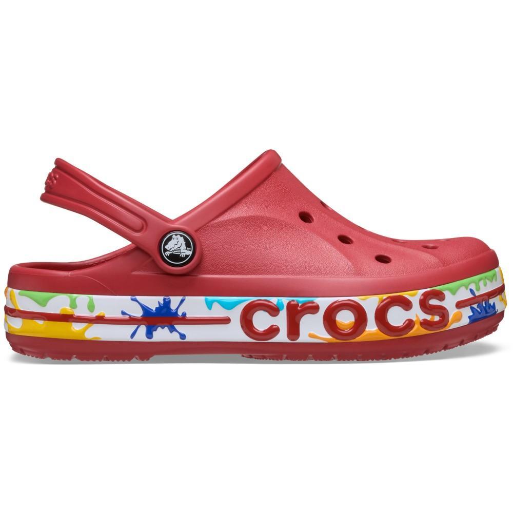Sandália Crocs Bayaband Paint Splash Clog T Pepper