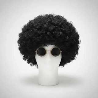 Peruca Black Power Afro Festa Fantasia Anos 80 Balada Retrô em Oferta na Shopee