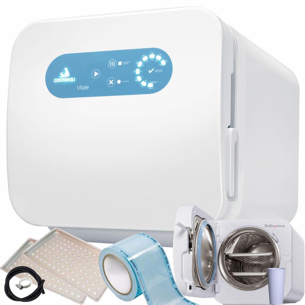 Autoclave Cristofoli Vitale 12 Litros + Embalagem Tubular