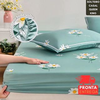 Lençol Estampado - Microfibra AVULSO - Solteiro / Casal / Queen / King - Lindas Estampas em Oferta na Shopee