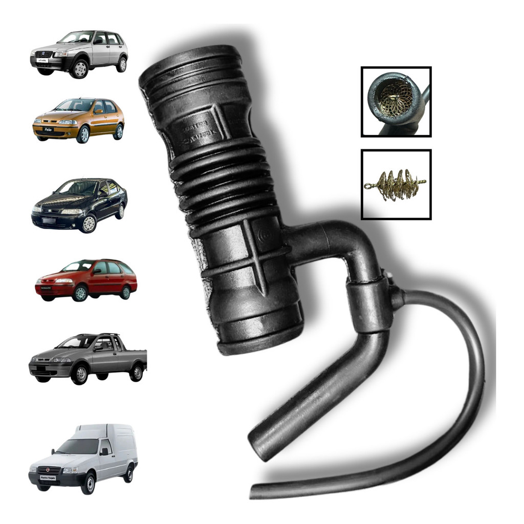 Mangueira 100% Borracha Filtro De Ar Fiat Palio 1.0 8v em Oferta na Shopee
