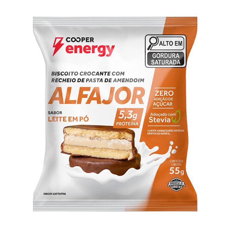Alfajor Cooper Energy Sabor Leite em Pó 55g