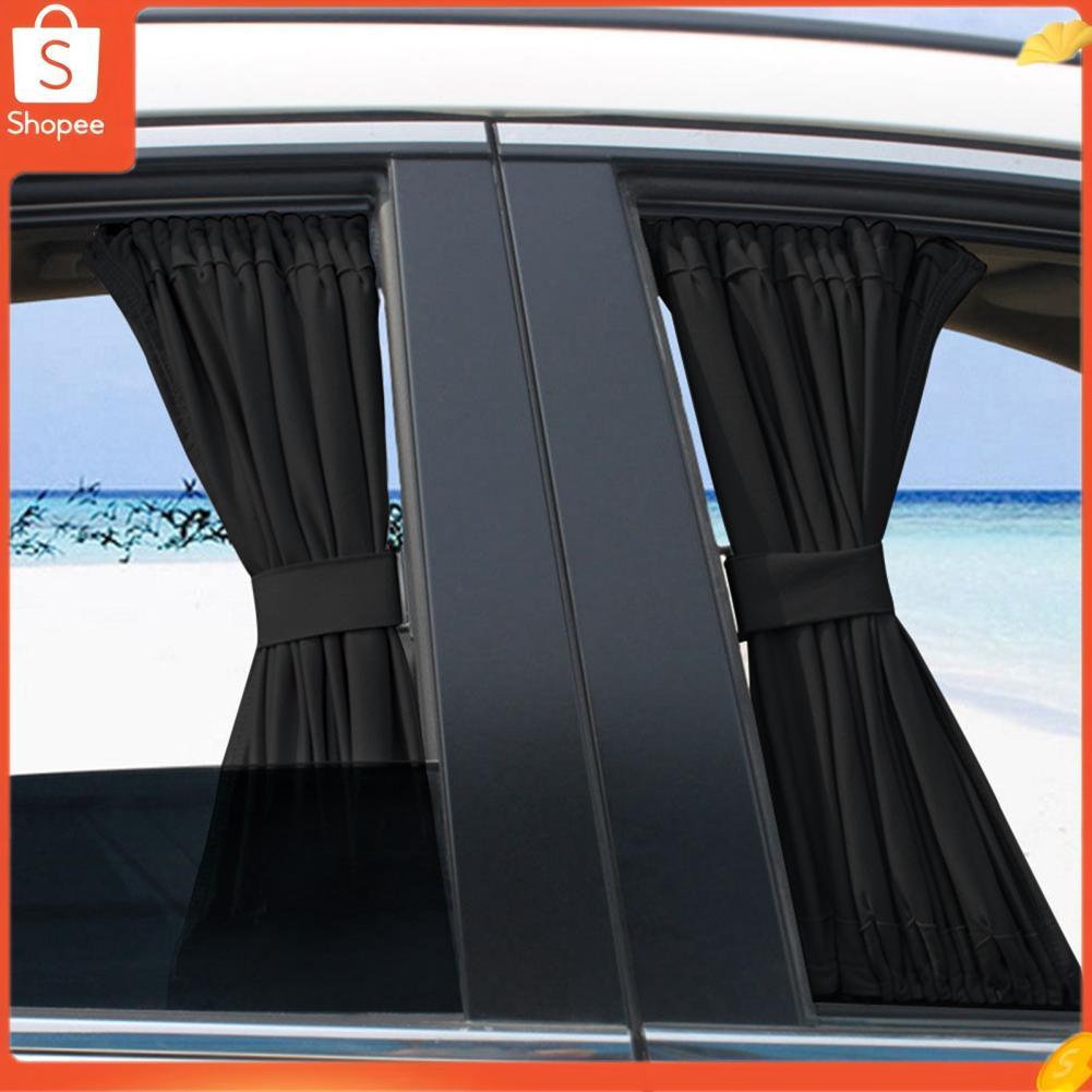 audiohome01.br Car Sun Shade Window Curtain Adjustable SunShade Drape Visor Valance Heat Insulation Privacy for Cars